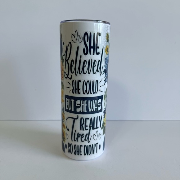 Floral Humor 20oz Skinny Tumbler - Picture 2 of 4